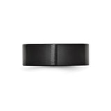 Brushed, Flat wedding band ring detail view