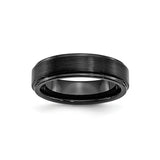 Brushed wedding band ring