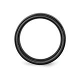 Brushed wedding band ring alternate angle
