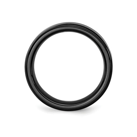 Brushed wedding band ring alternate angle