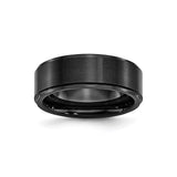 Brushed wedding band ring