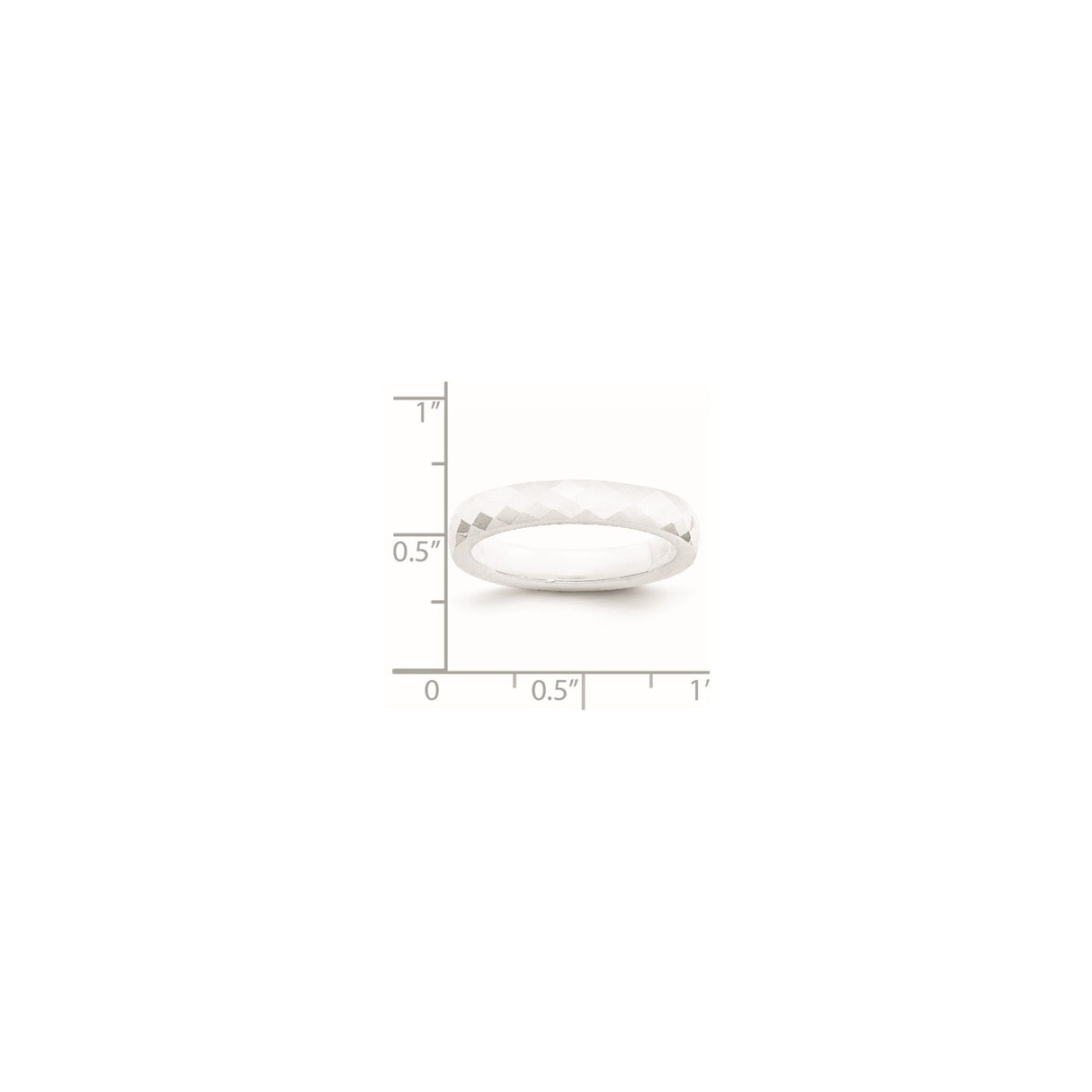 wedding band ring shown for scale