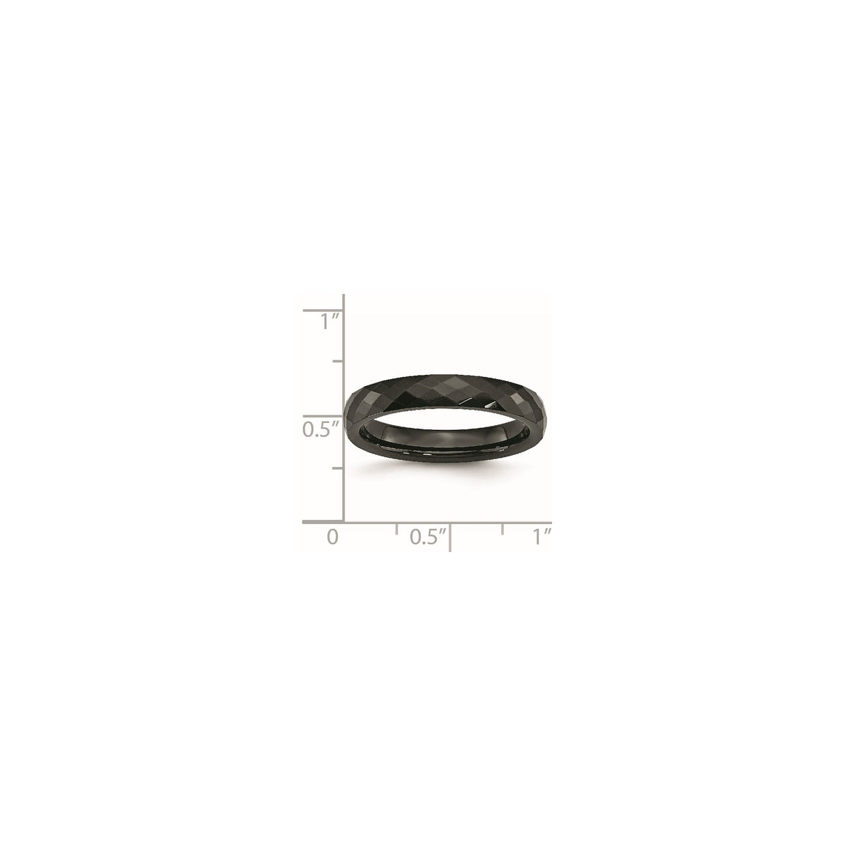 wedding band ring shown for scale