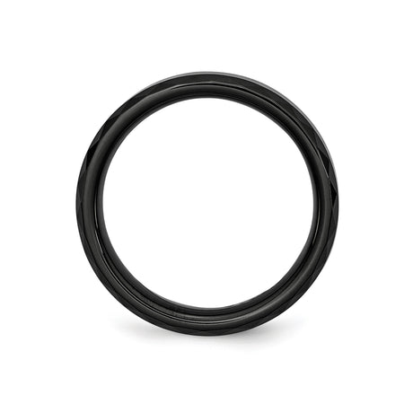 Beveled Edge wedding band ring alternate angle