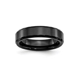 Beveled Edge wedding band ring