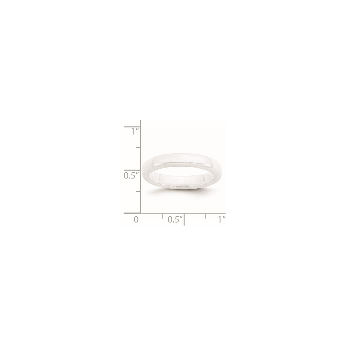 wedding band ring shown for scale