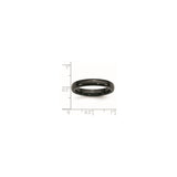 wedding band ring shown for scale