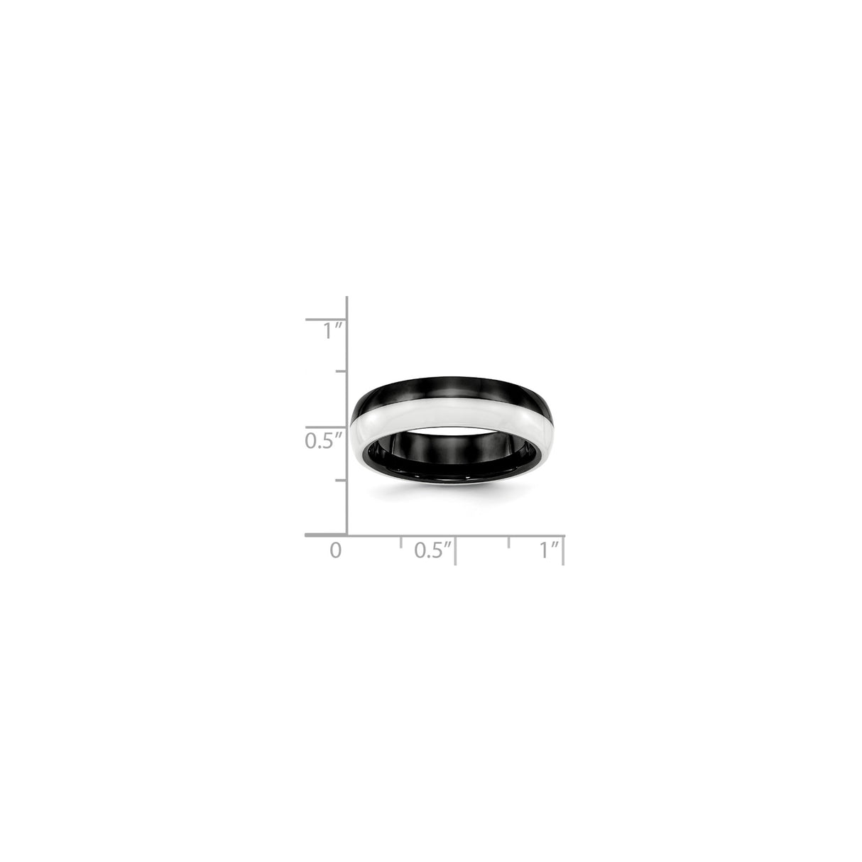 wedding band ring shown for scale