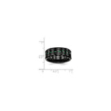 Beveled Edge wedding band ring shown for scale