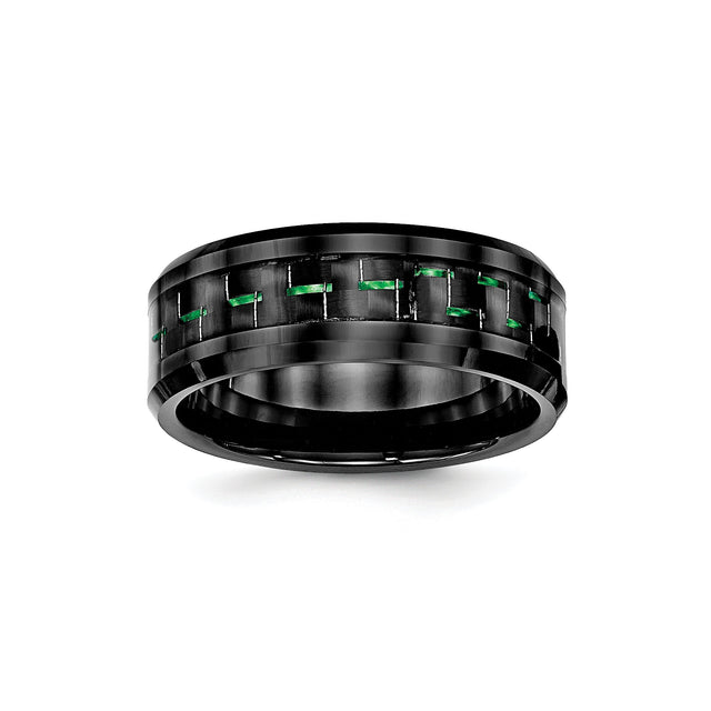 Beveled Edge wedding band ring