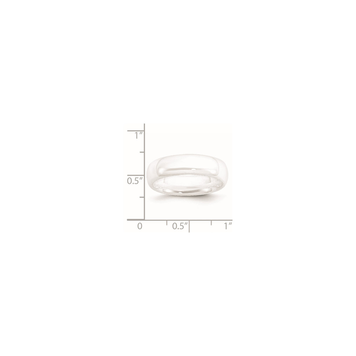 wedding band ring shown for scale