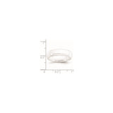 wedding band ring shown for scale