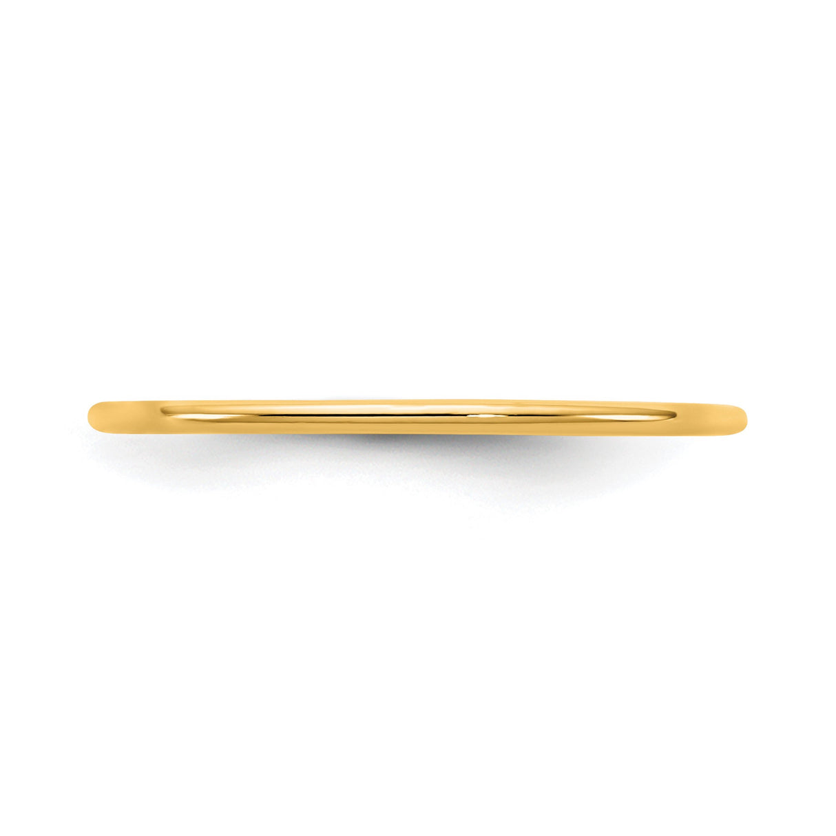 14k Yellow Gold Comfort Fit wedding band ring detail view