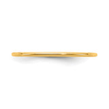 14k Yellow Gold Comfort Fit wedding band ring detail view