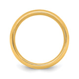 10k Yellow Gold Comfort Fit wedding band ring alternate angle