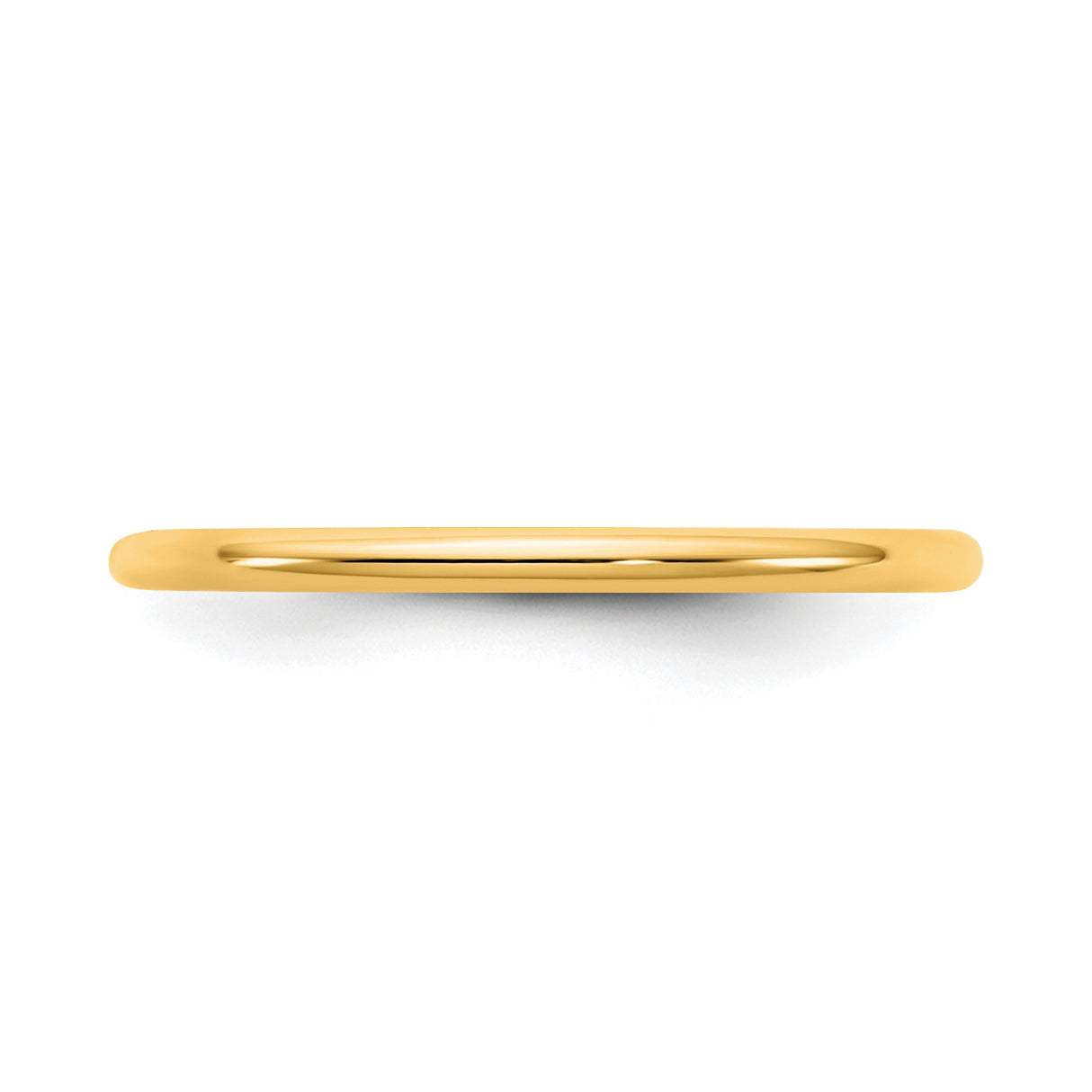 10k Yellow Gold Comfort Fit wedding band ring detail view