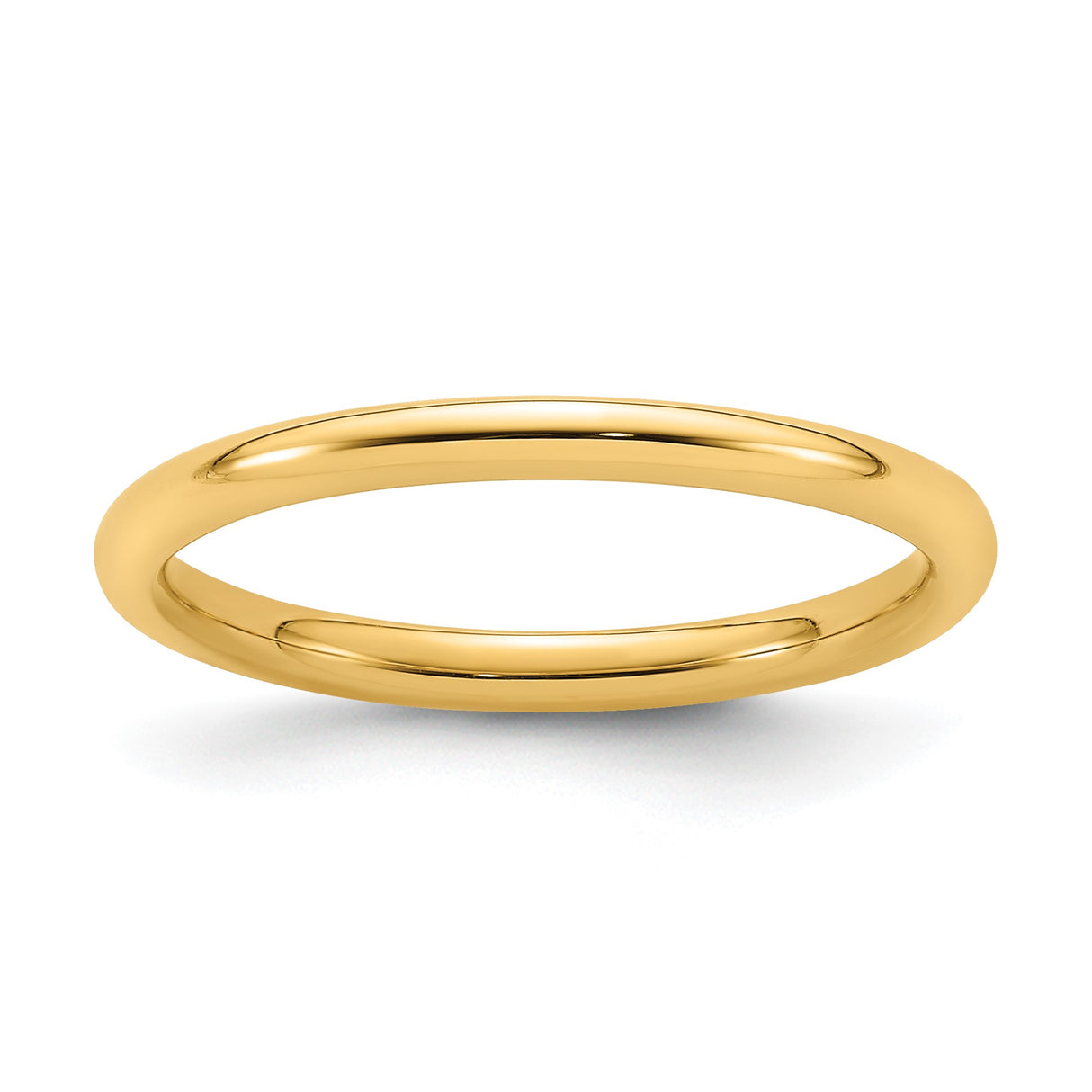 14k Yellow Gold Comfort Fit wedding band ring