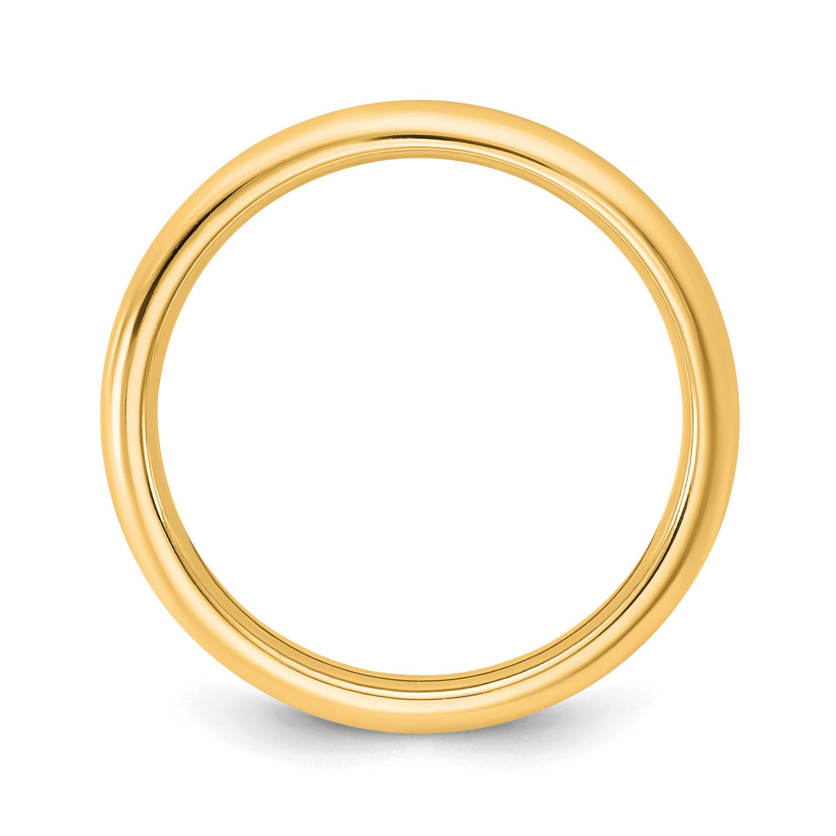 10k Yellow Gold Comfort Fit wedding band ring alternate angle