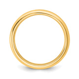 14k Yellow Gold Comfort Fit wedding band ring alternate angle