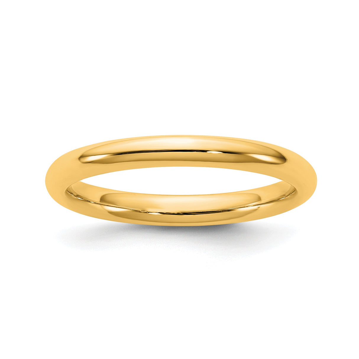 14k Yellow Gold Comfort Fit wedding band ring