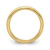 10k Yellow Gold Comfort Fit, Lightweight wedding band ring alternate angle