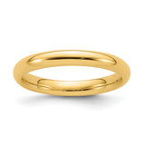 14k Yellow Gold Comfort Fit wedding band ring