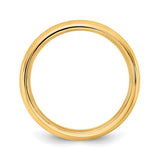 14k Yellow Gold Comfort Fit wedding band ring alternate angle