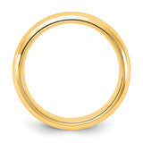 Yellow Gold Comfort Fit wedding band ring alternate angle