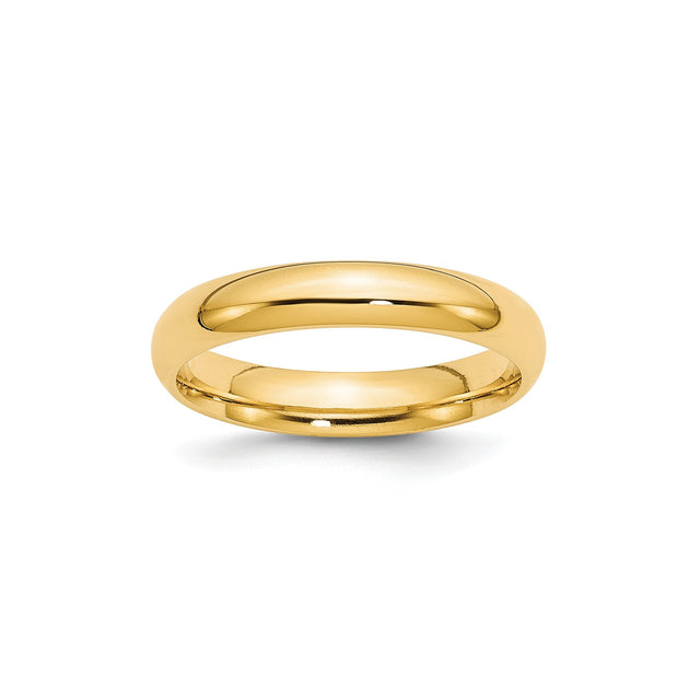 Yellow Gold Comfort Fit wedding band ring