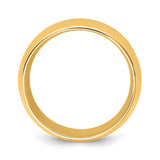 10k Yellow Gold Comfort Fit wedding band ring alternate angle