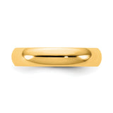 10k Yellow Gold Comfort Fit wedding band ring detail view