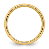 10k Yellow Gold Comfort Fit, Lightweight wedding band ring alternate angle