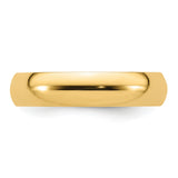 Yellow Gold Comfort Fit wedding band ring detail view