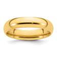 Yellow Gold Comfort Fit wedding band ring