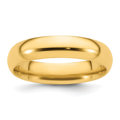 Yellow Gold Comfort Fit wedding band ring