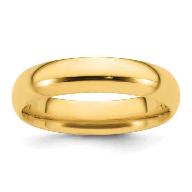 Yellow Gold Comfort Fit wedding band ring