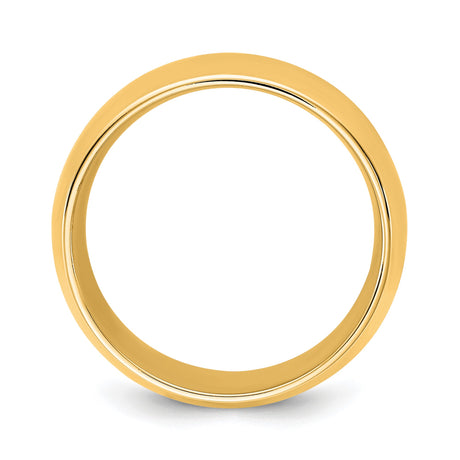 10k Yellow Gold Comfort Fit wedding band ring alternate angle