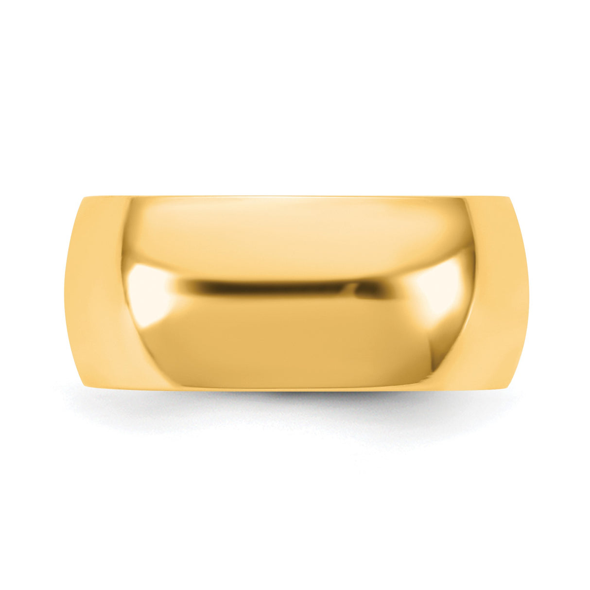 10k Yellow Gold Comfort Fit wedding band ring detail view