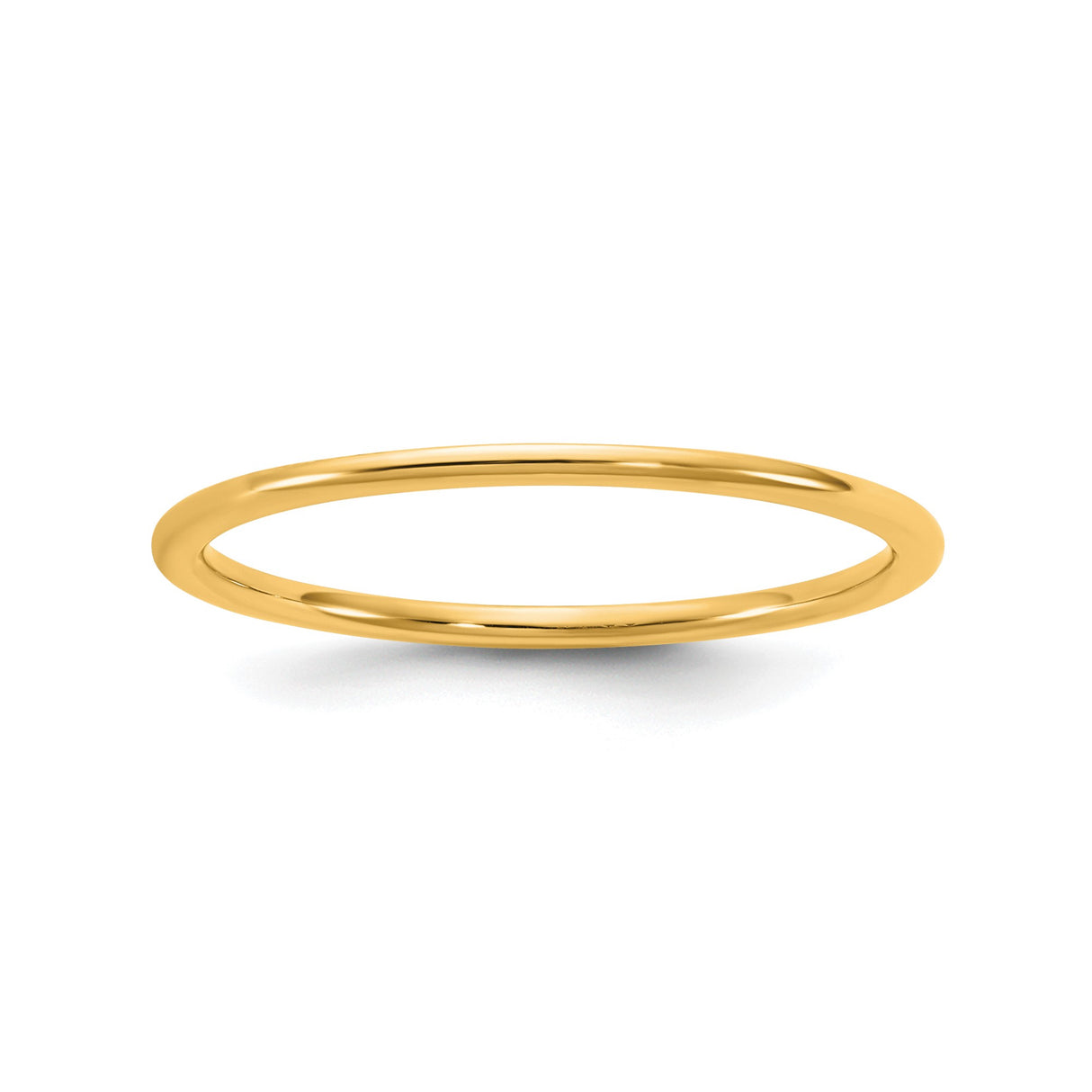 14k Yellow Gold Comfort Fit, Lightweight wedding band ring