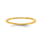 14k Yellow Gold Comfort Fit, Lightweight wedding band ring