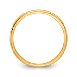 10k Yellow Gold Comfort Fit, Lightweight wedding band ring alternate angle