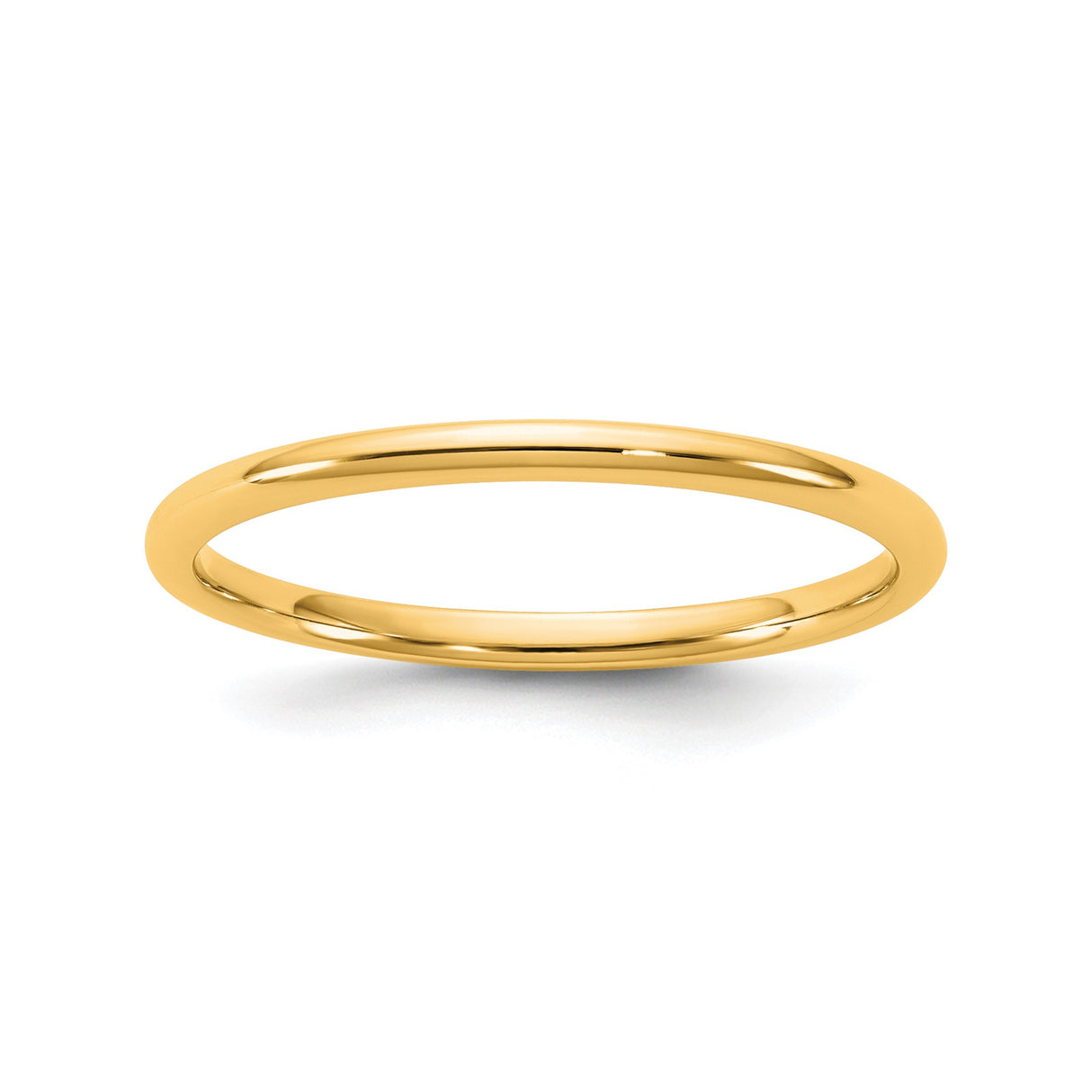 10k Yellow Gold Comfort Fit, Lightweight wedding band ring