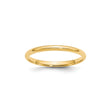 14k Yellow Gold Comfort Fit, Lightweight wedding band ring