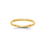 14k Yellow Gold Comfort Fit, Lightweight wedding band ring