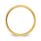 10k Yellow Gold Comfort Fit, Lightweight wedding band ring alternate angle