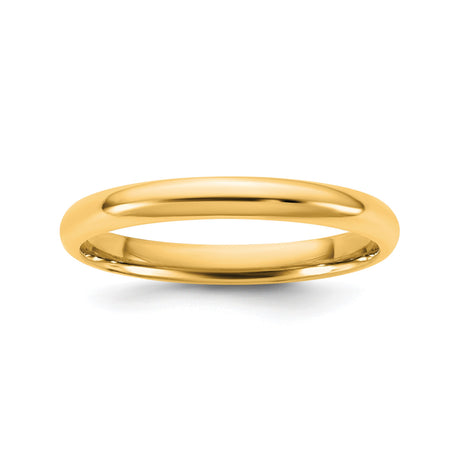 10k Yellow Gold Comfort Fit, Lightweight wedding band ring