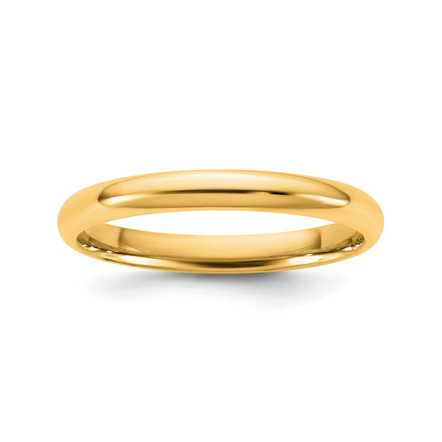 10k Yellow Gold Comfort Fit, Lightweight wedding band ring