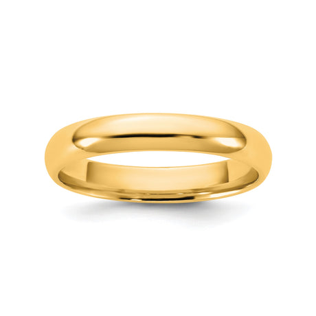 10k Yellow Gold Comfort Fit, Lightweight wedding band ring