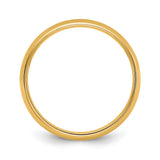 14k Yellow Gold Comfort Fit, Lightweight wedding band ring alternate angle
