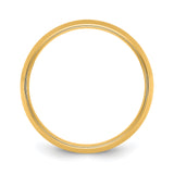 14k Yellow Gold Comfort Fit, Lightweight wedding band ring alternate angle